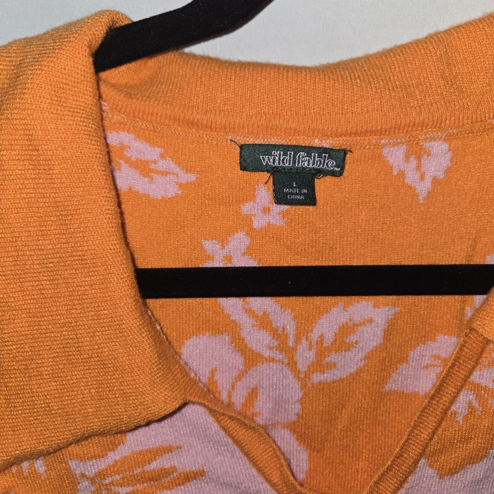 Wild Fable Orange Floral Knit Set - Picture 10 of 10